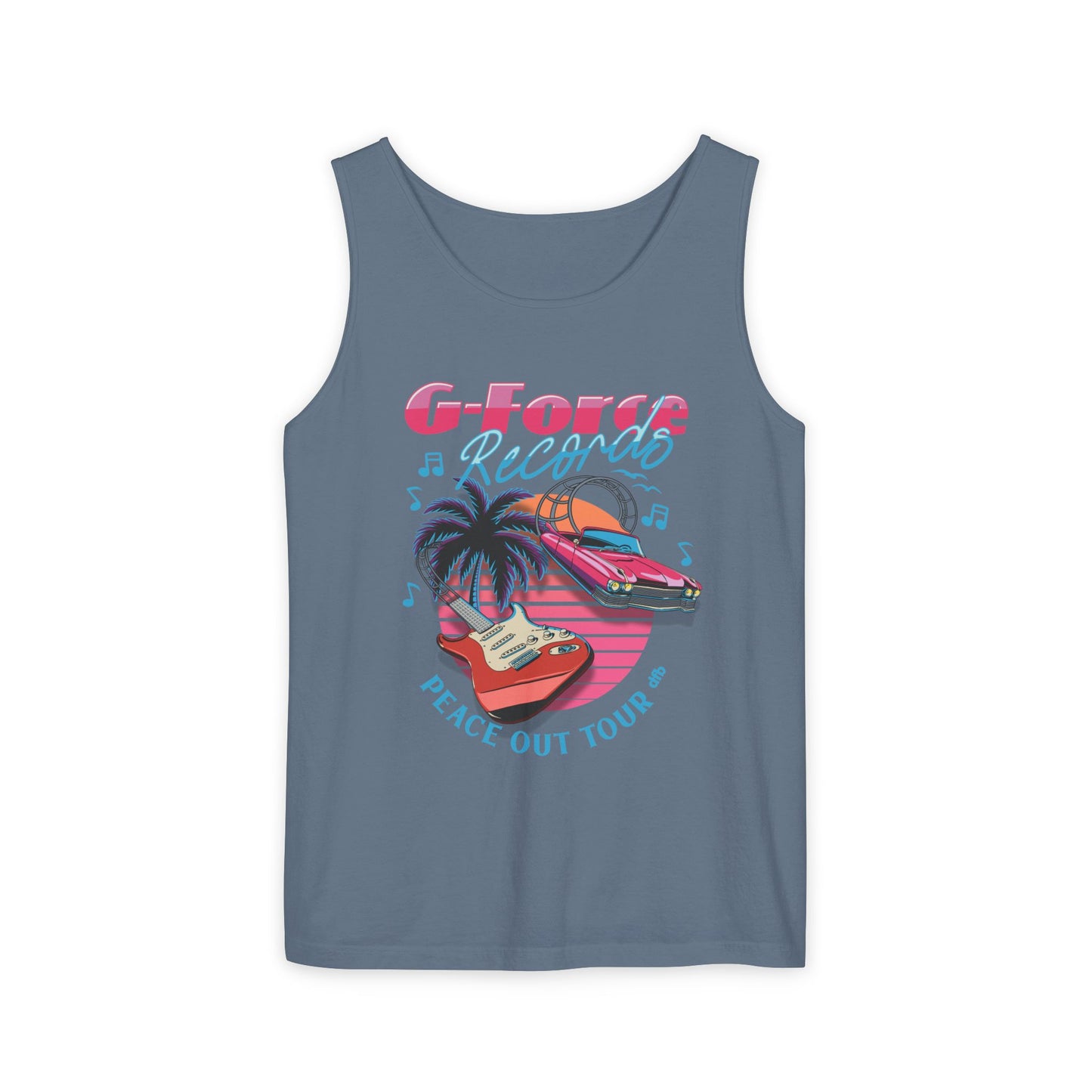 Peace Out Tour - Unisex Garment-Dyed Tank Top