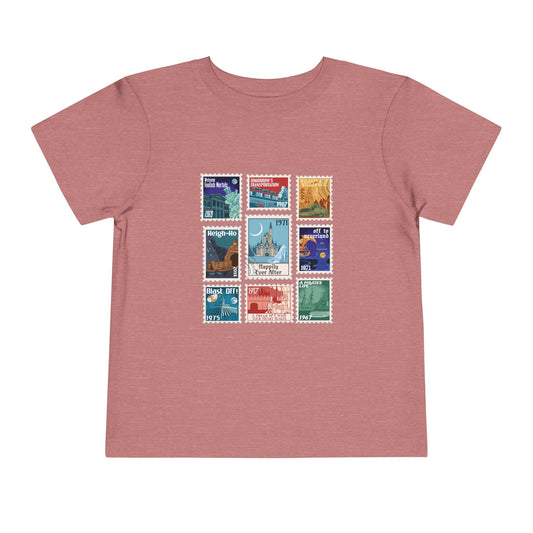 Magic Kingdom Vintage Stamps - Toddler T-shirt