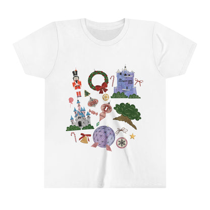 Park Icons Vintage Ornaments - Youth Short Sleeve Tee Shirt