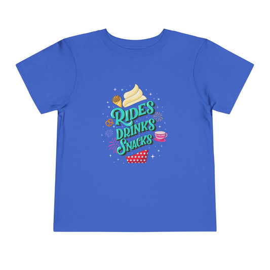 Rides, Drinks, Snacks - Toddler T-shirt