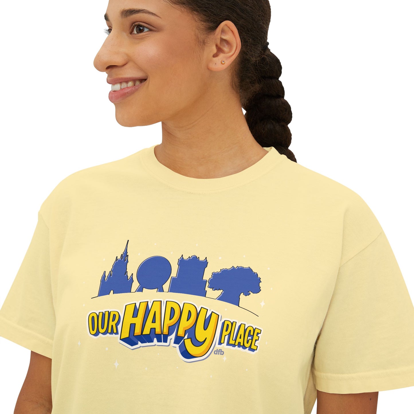 Our Happy Place - Women's Boxy Tee