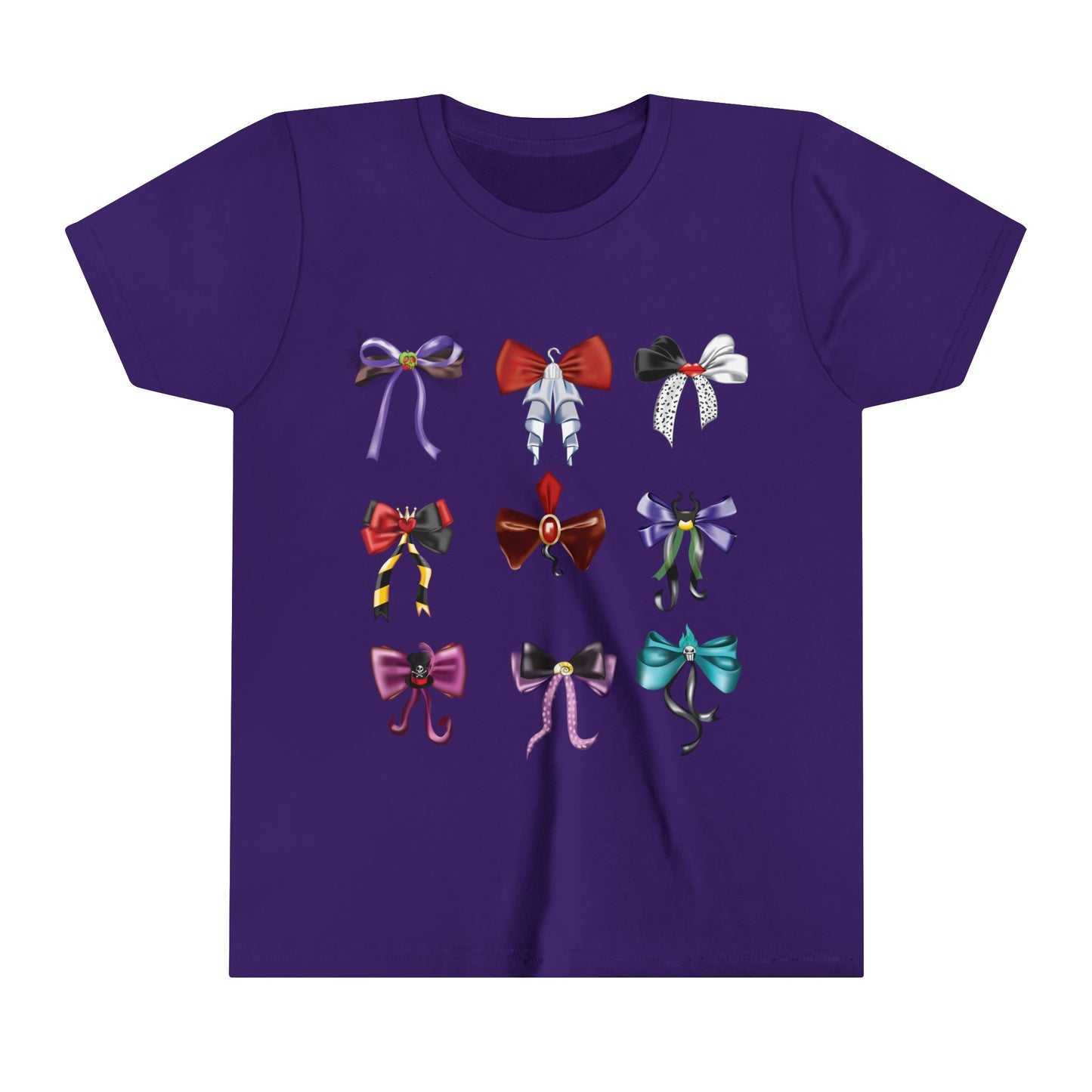 Bad to the Bow - Villains Bows - Youth Short Sleeve Tee Shirt