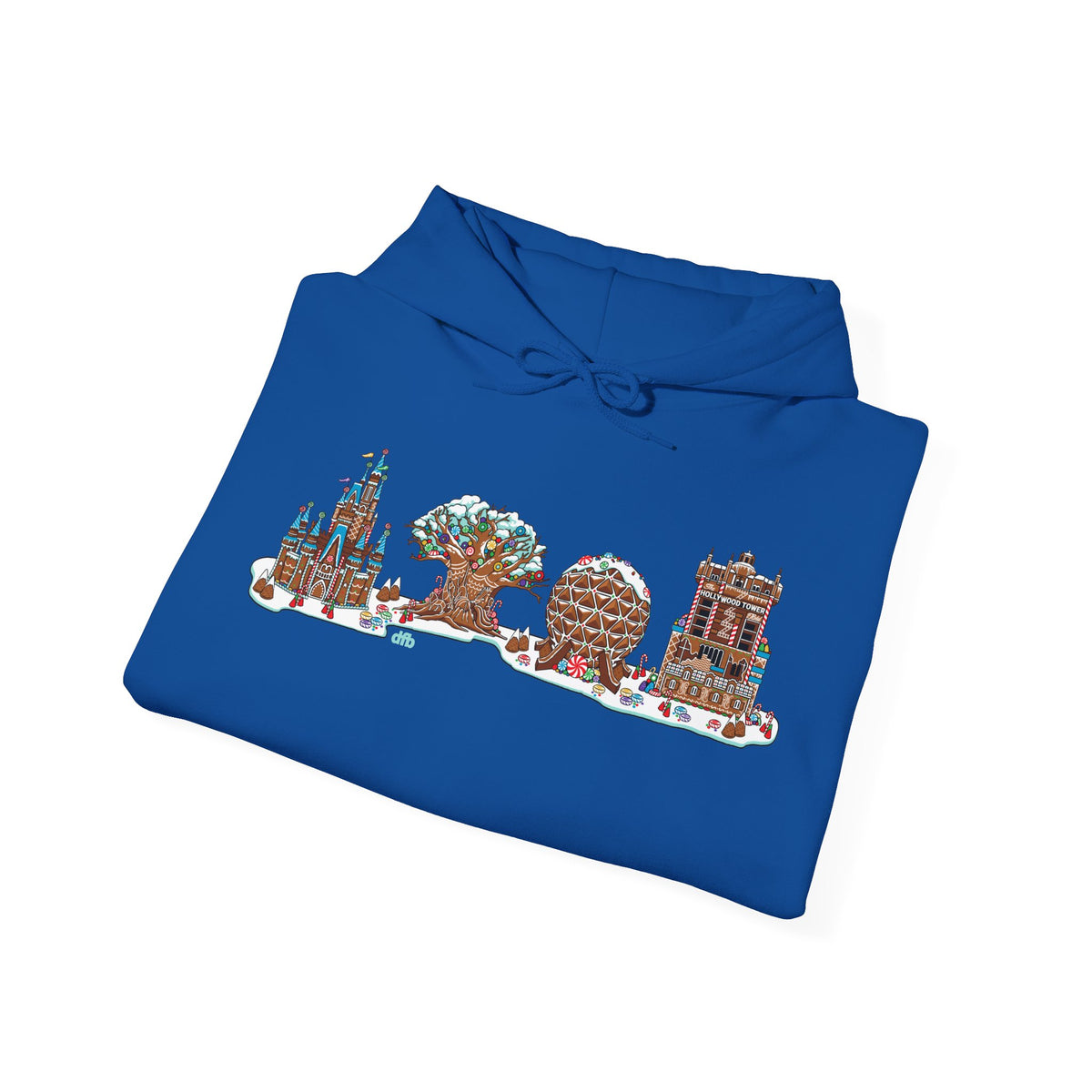 Gingerbread Park Icons -  Adult Hoodie Sweatshirt
