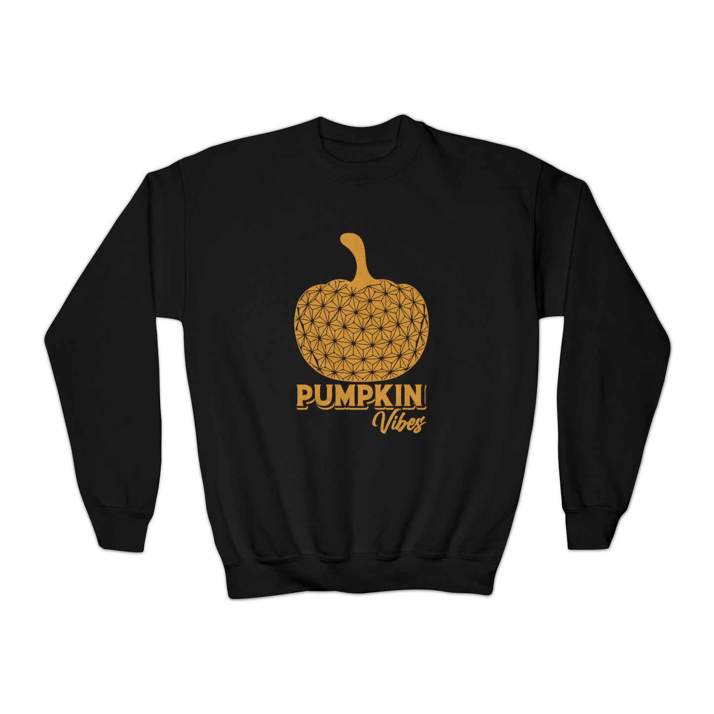 Pumpkin Vibes EPCOT Spaceship Earth Youth Crewneck Sweatshirt