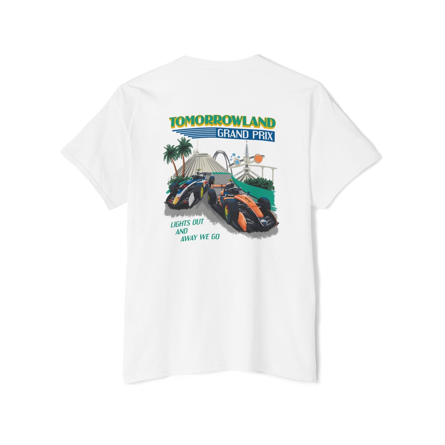 Tomorrowland Grand Prix - Front & Back w/ Pocket - Unisex Heavy Cotton Pocket Tee