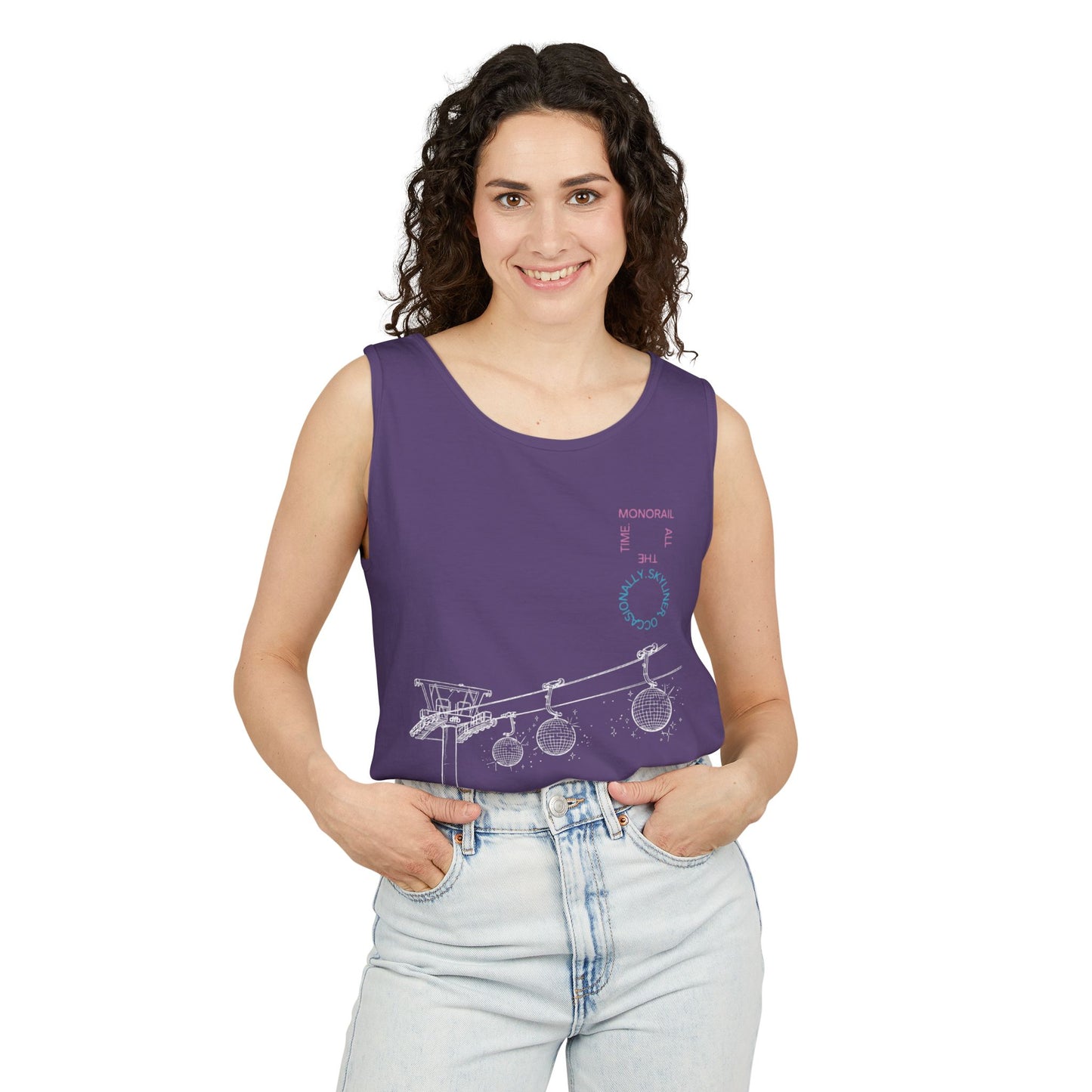 Monorail All The Time - Unisex Garment-Dyed Tank Top
