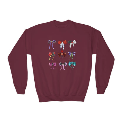 Bad to the Bow - Villains Bows - Youth Crewneck Sweatshirt