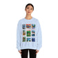 Animal Kingdom Vintage Stamps - Adult Crewneck Sweatshirt