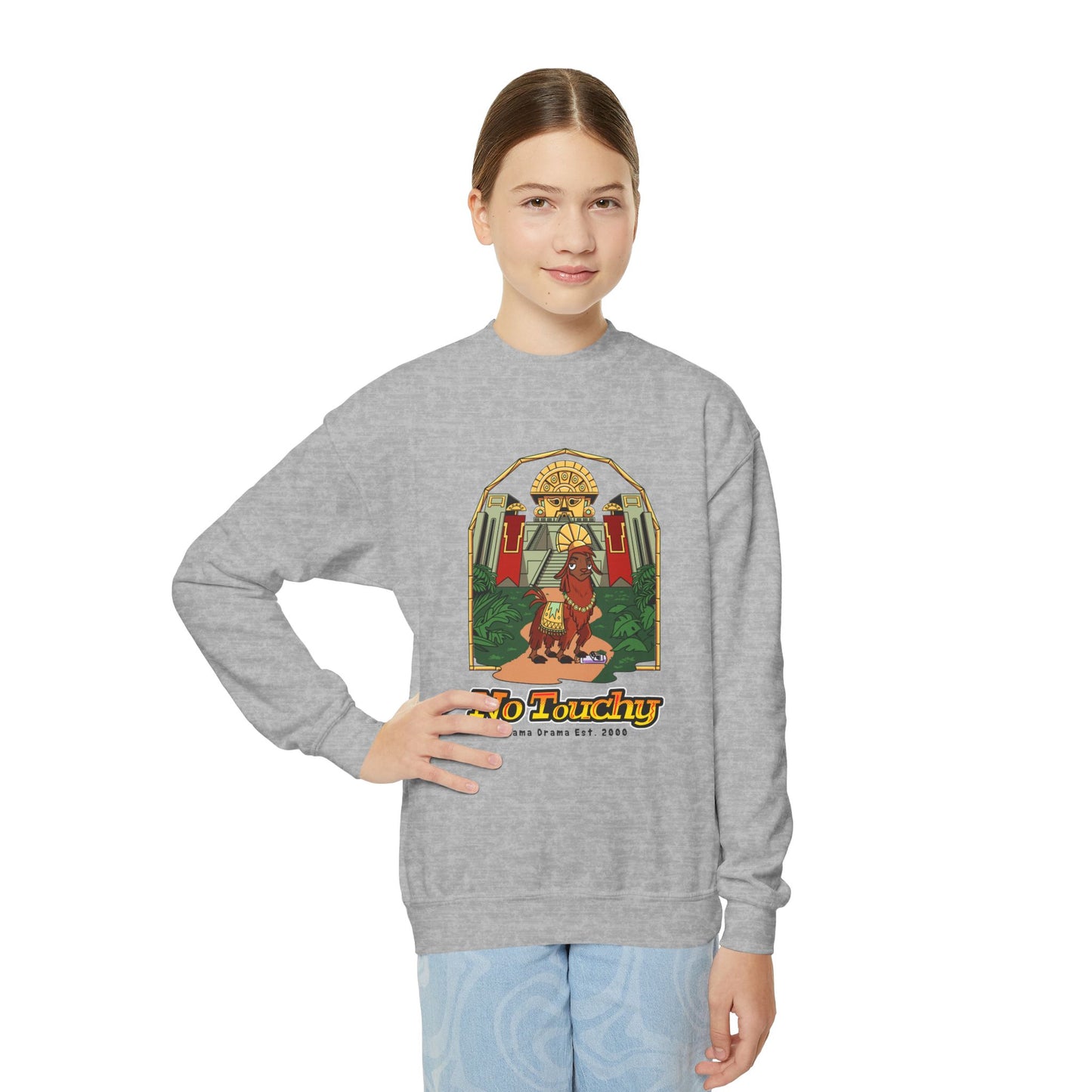 No Touchy - Emperor's New Groove - Youth Crewneck Sweatshirt