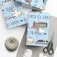 Ready to Ride, Light Blue Background - Gift Wrap Papers