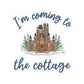 Snowy Cabin Castle, I'm Coming to the Cottage  - Kiss-Cut Stickers