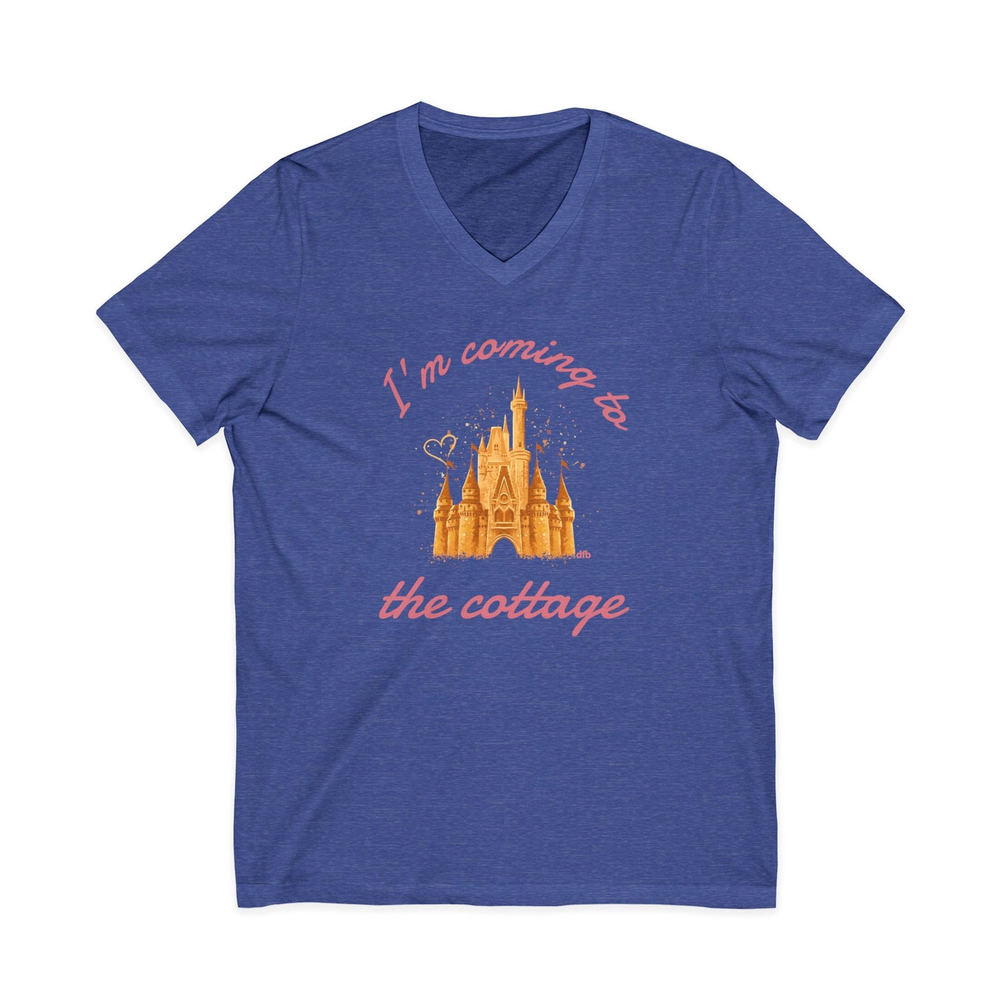 I'm Coming to the Cottage - Short Sleeve V-Neck Tee
