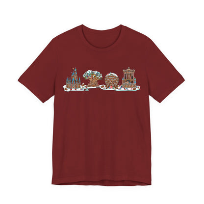 Gingerbread Park Icons - Adult Tee Shirt