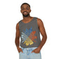 Food & Wine Compass - Unisex Garment-Dyed Tank Top