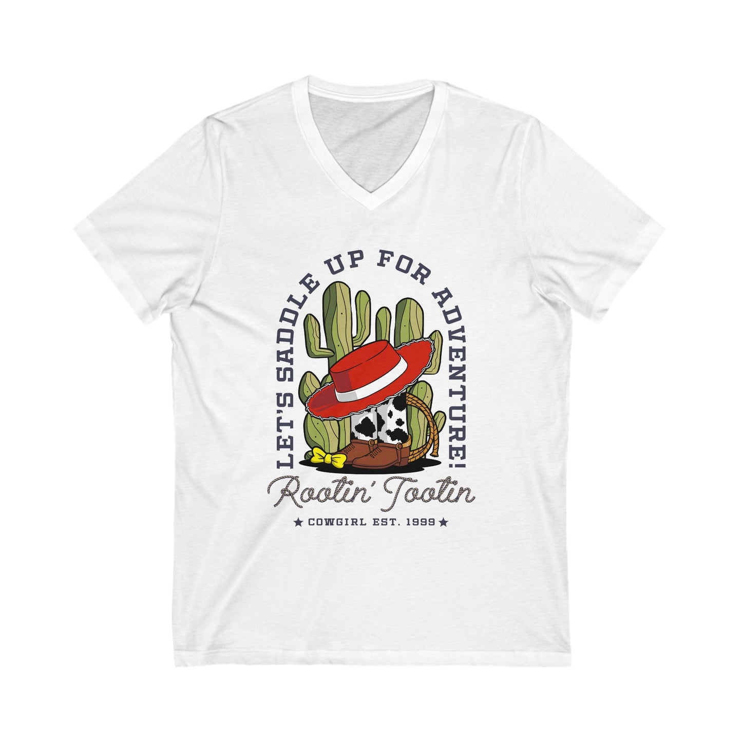 Rootin Tootin - Short Sleeve V-Neck Tee