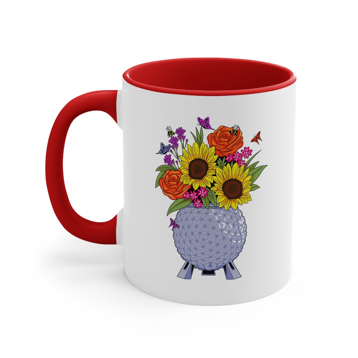 EPCOT Flowers Accent Coffee Mug, 11oz