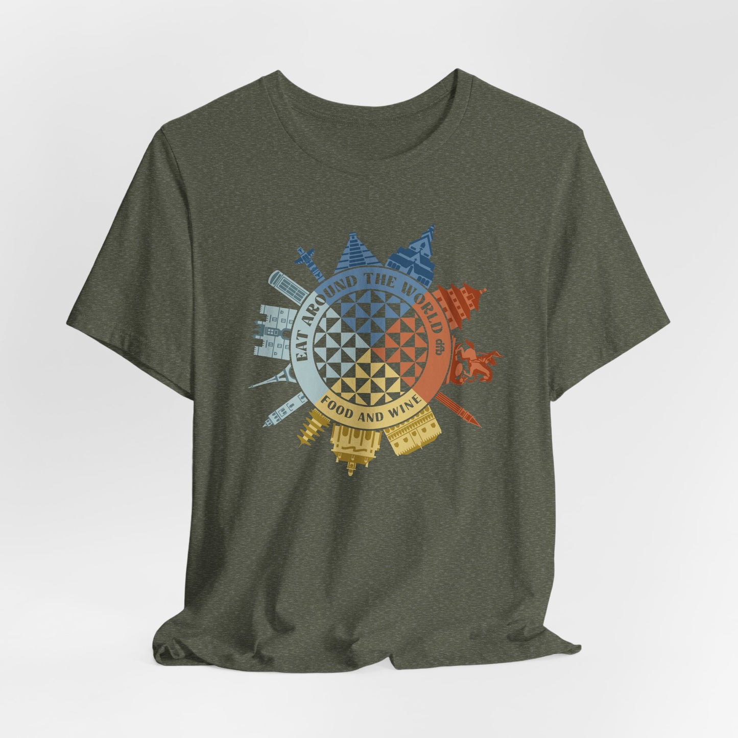 Food & Wine Compass - Adult Tee Shirt