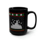 All I Want For Christmas Disneyland Ugly Sweater Black Mug, 15oz