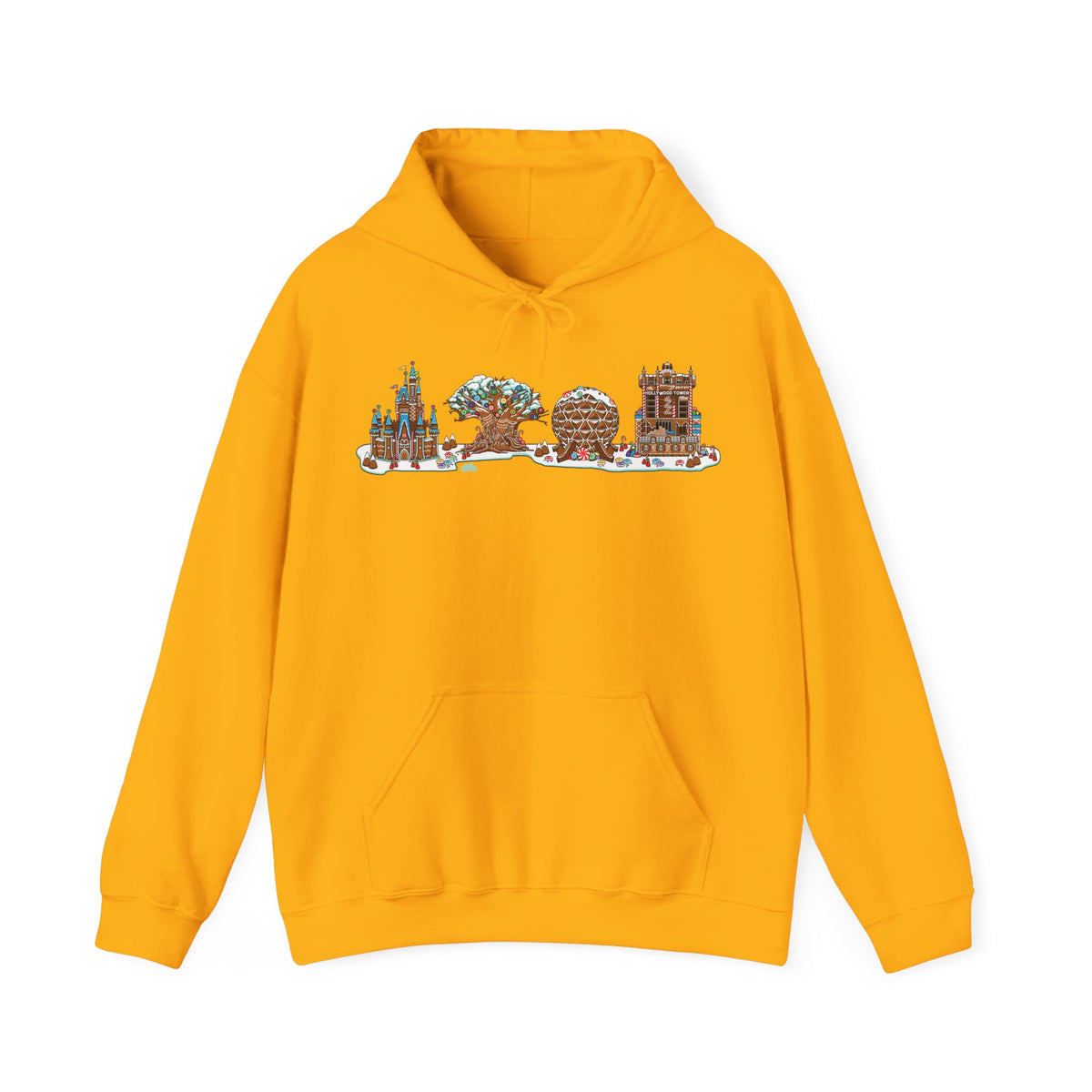 Gingerbread Park Icons -  Adult Hoodie Sweatshirt