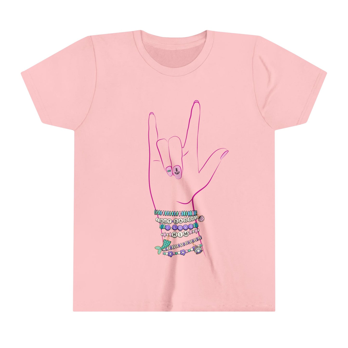 "But Daddy I Love Him!" - Friendship Bracelets - Youth Short Sleeve Tee Shirt