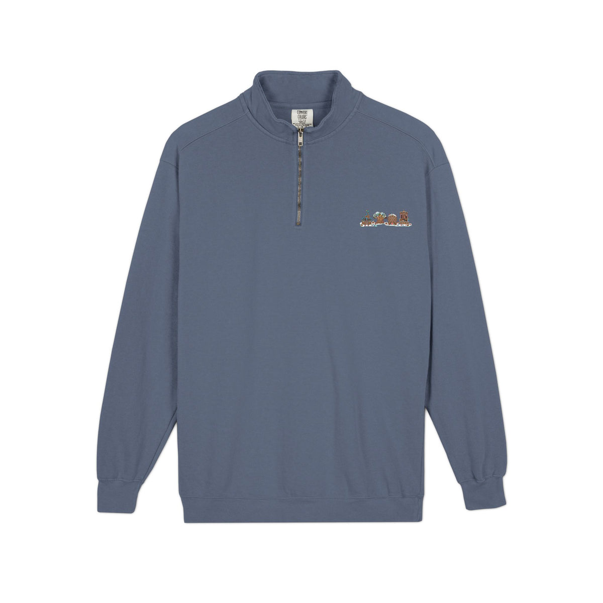 Gingerbread Park Icons - Unisex Adult Quarter-Zip Sweatshirt