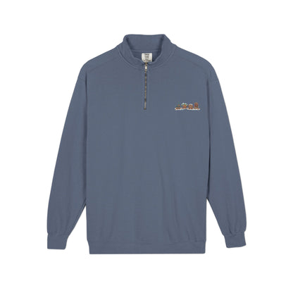 Gingerbread Park Icons - Unisex Adult Quarter-Zip Sweatshirt