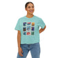 Magic Kingdom Vintage Stamps - Women's Boxy Tee