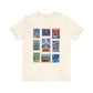 EPCOT Vintage Stamps - Adult Tee Shirt