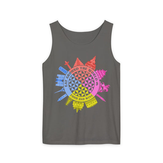 LIMITED EDITION Food & Wine Compass - Unisex Garment-Dyed Tank Top