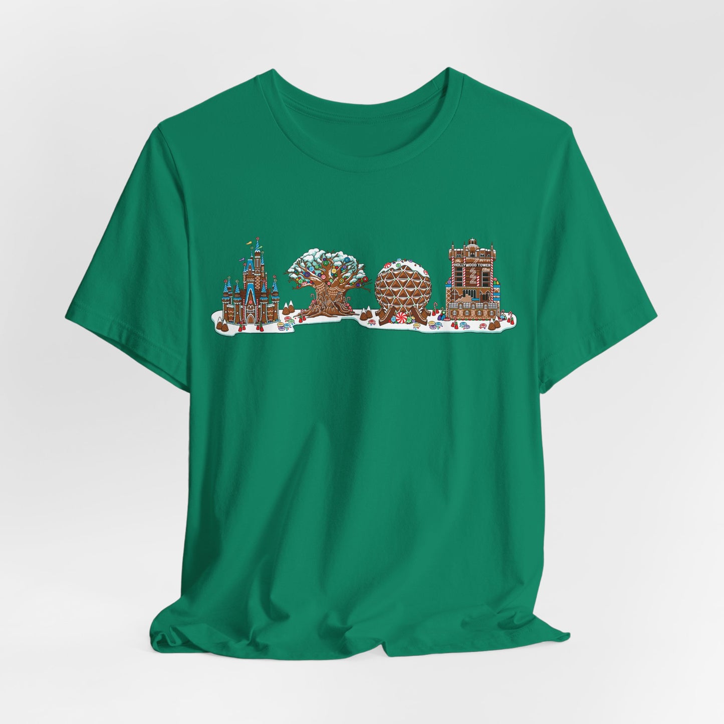 Gingerbread Park Icons - Adult Tee Shirt
