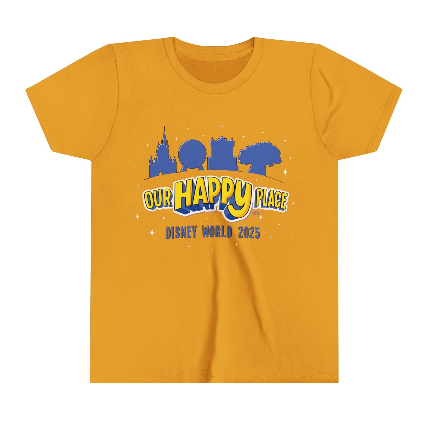 Our Happy Place 2025 - Family Matching Tee - Youth Short Sleeve Tee Shirt