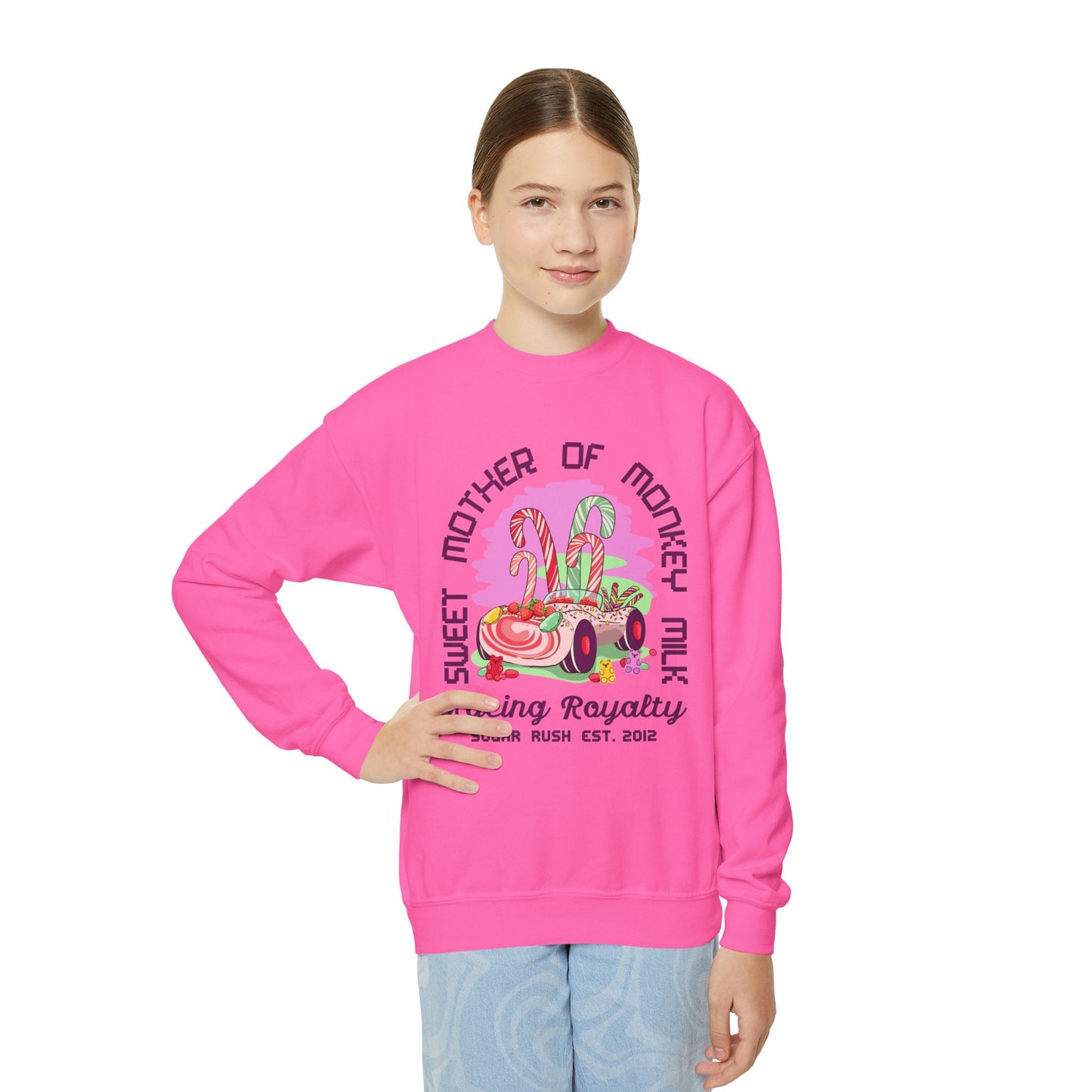 Vanellope von Schweetz - Racing Royalty - Youth Crewneck Sweatshirt