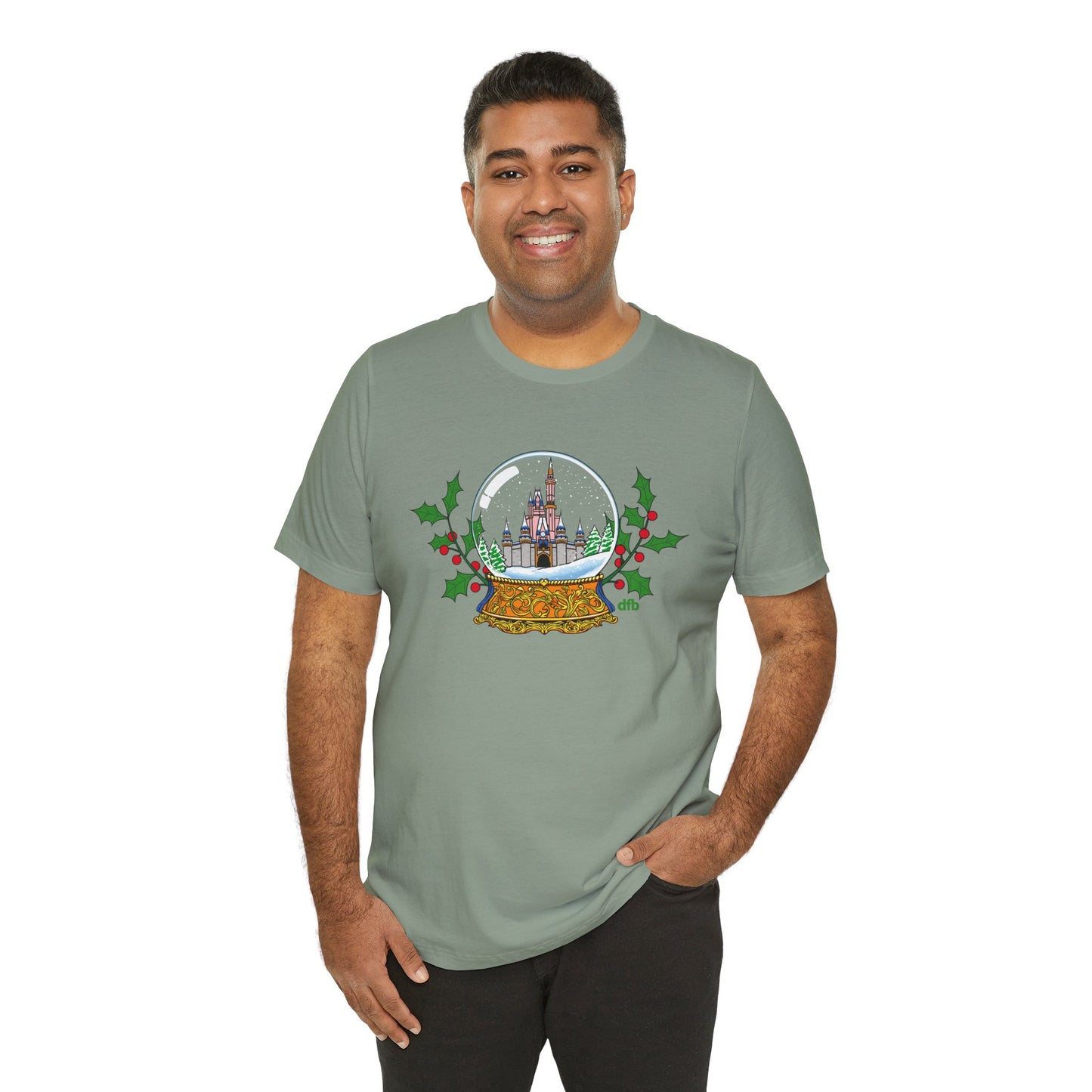 Magic Kingdom Snowglobes - Adult Tee Shirt