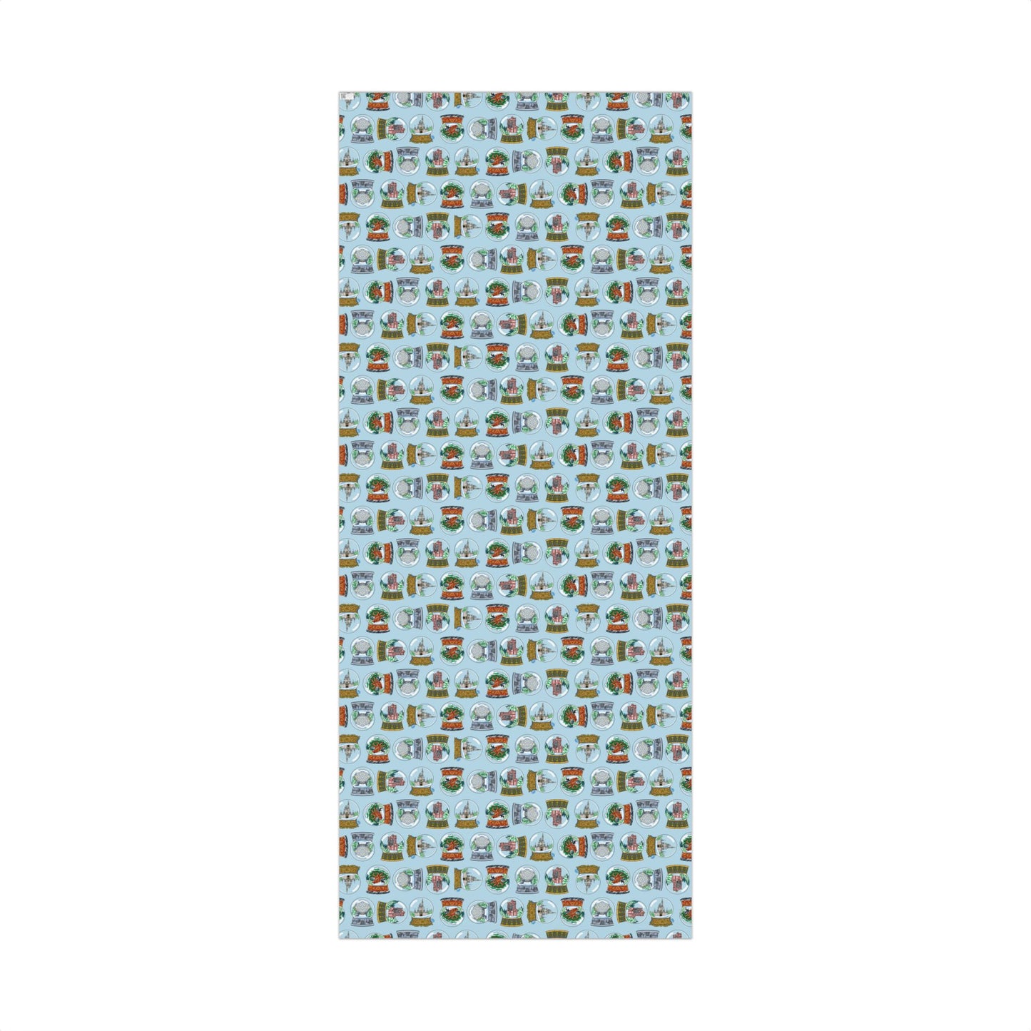 Snowglobes Park Landmarks - Gift Wrap Papers