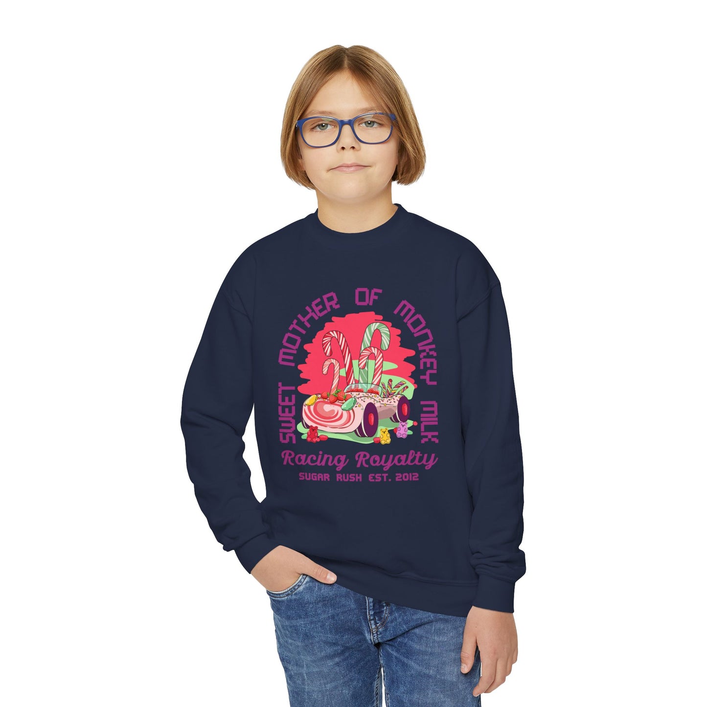 Vanellope von Schweetz - Racing Royalty - Youth Crewneck Sweatshirt