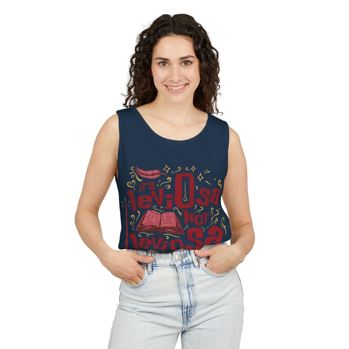 Hermione Quote - Unisex Garment-Dyed Tank Top