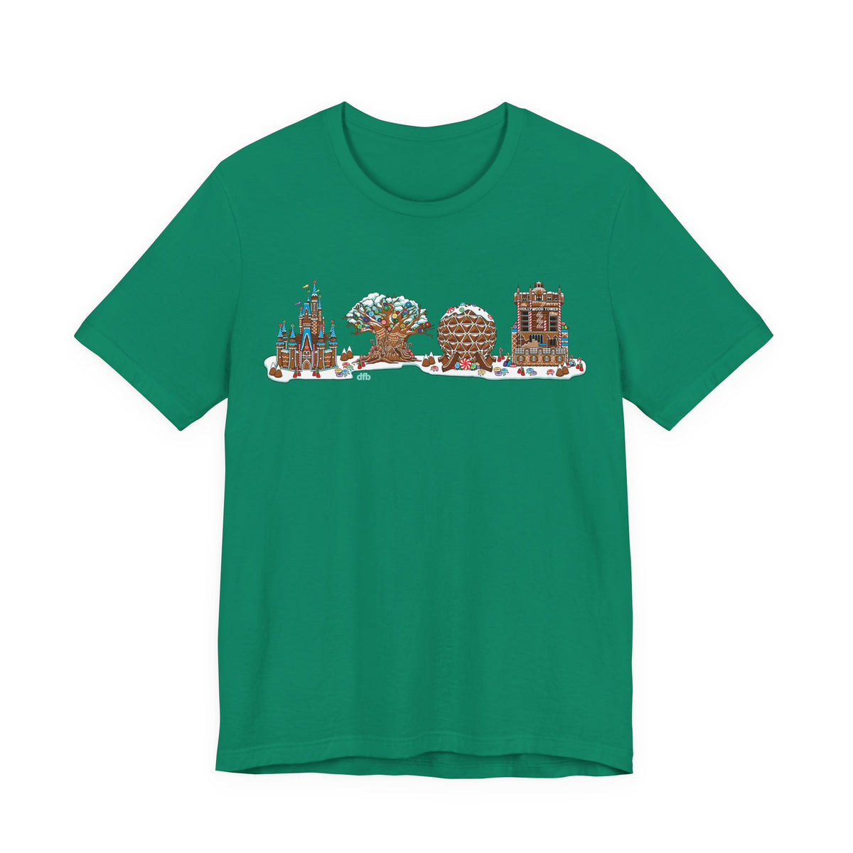 Gingerbread Park Icons - Adult Tee Shirt