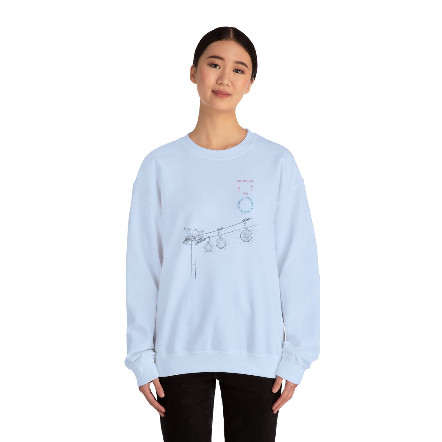 Monorail All The Time - Adult Crewneck Sweatshirt