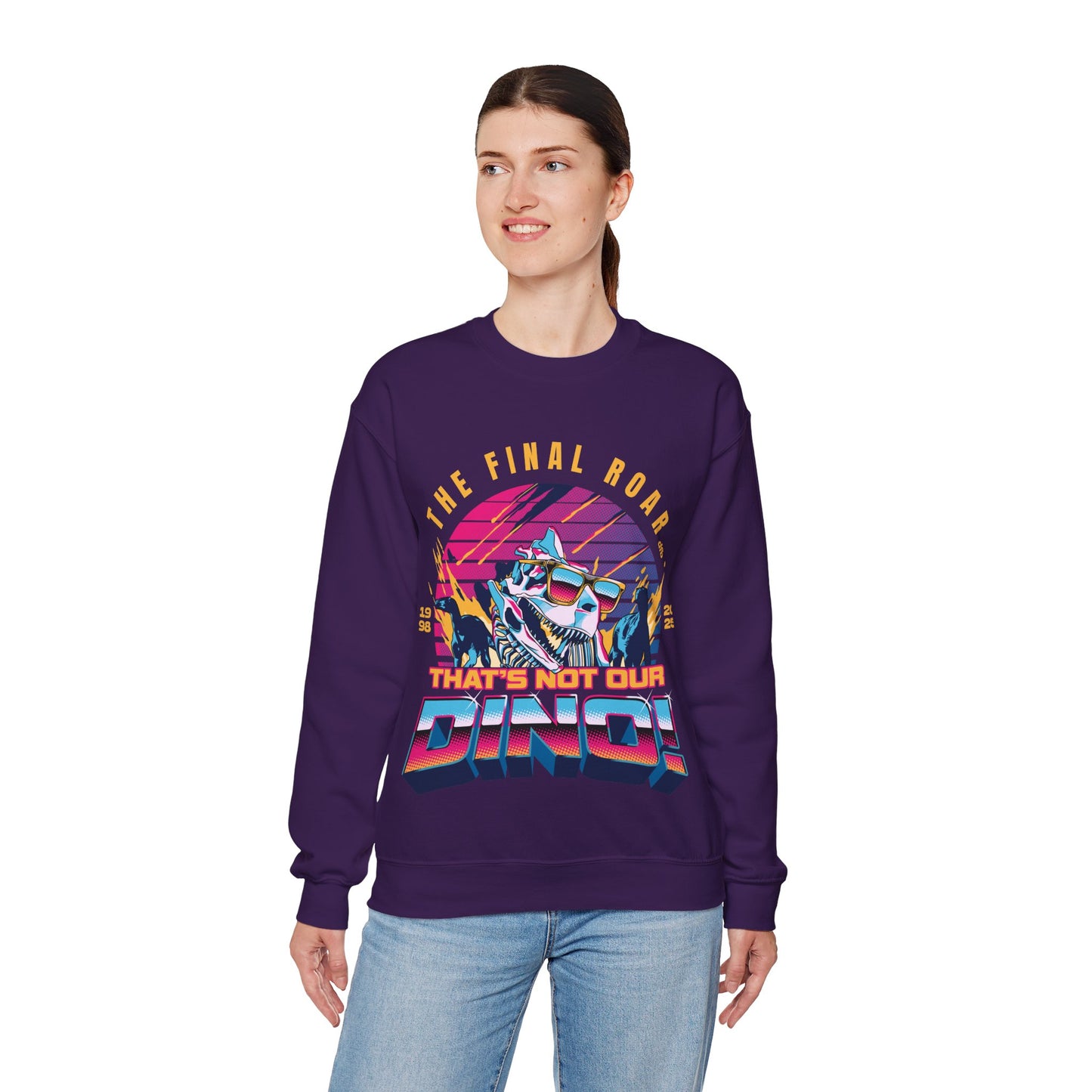 The Final Roar- DINOSAUR - Adult Crewneck Sweatshirt