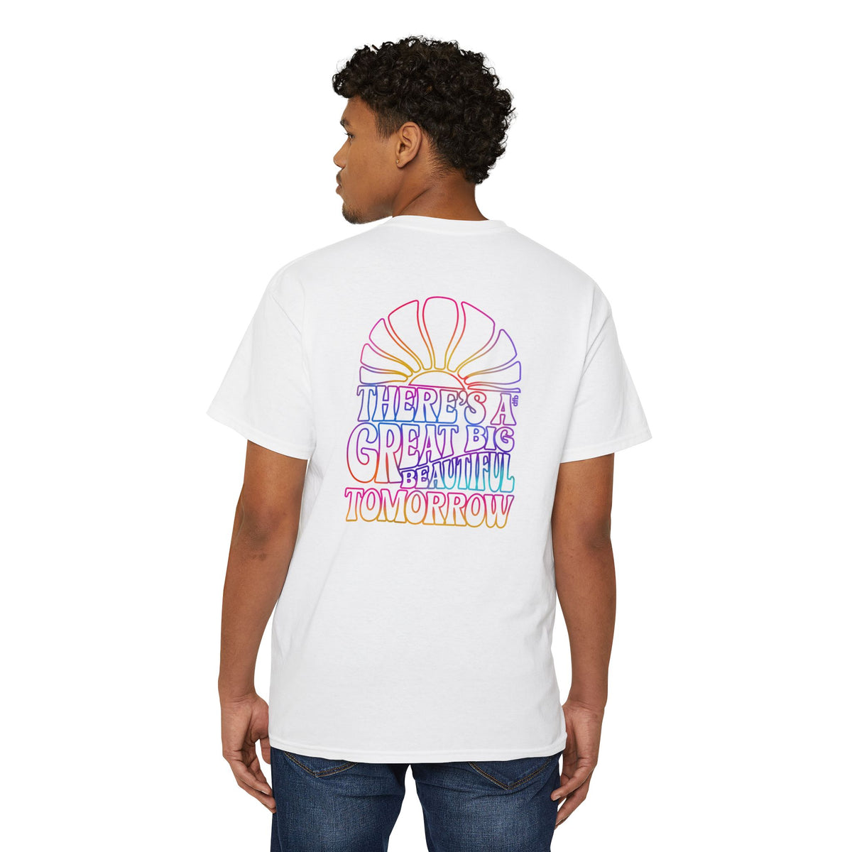 LIMITED EDITION Great Big Beautiful Tomorrow - Front & Back w/ Pocket - Unisex Heavy Cotton Pocket Tee