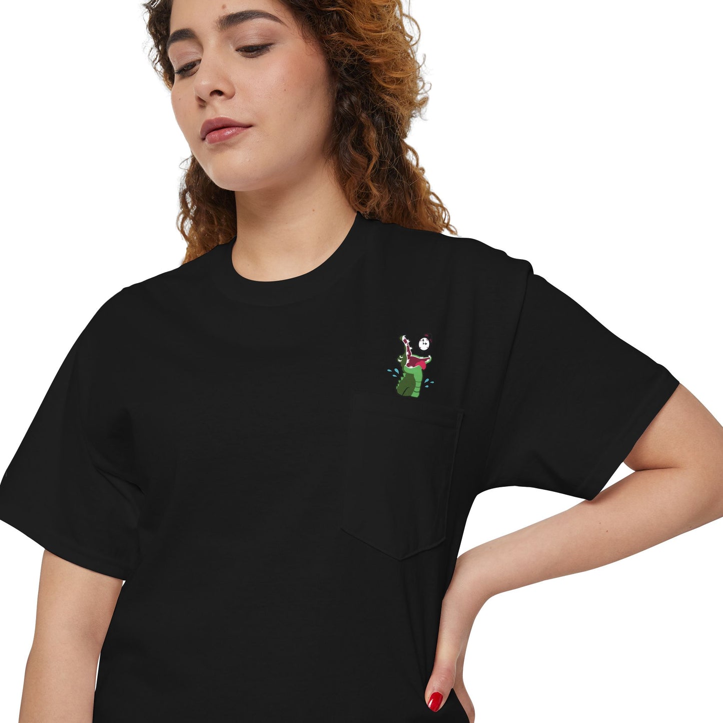 Tick Tock Croc - Unisex Heavy Cotton Pocket Tee