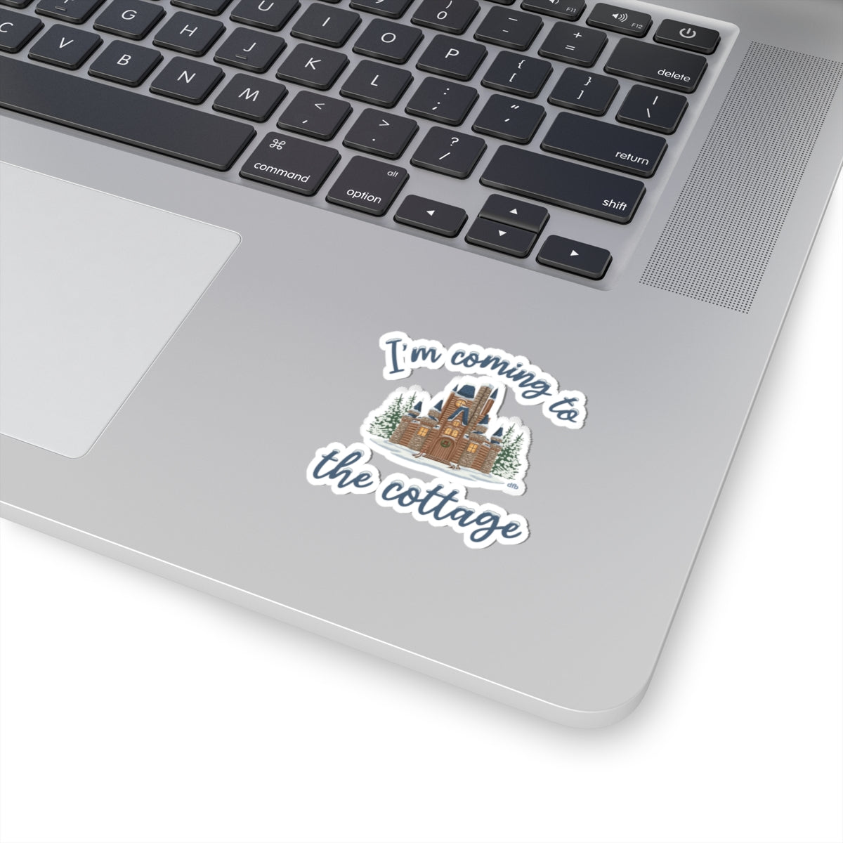 Snowy Cabin Castle, I'm Coming to the Cottage  - Kiss-Cut Stickers