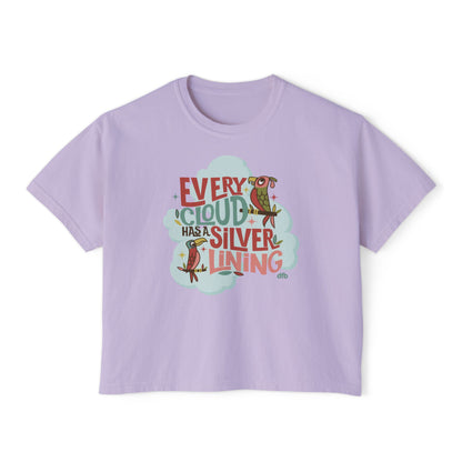 Every Cloud Has a Silver Lining - Women's Boxy Tee