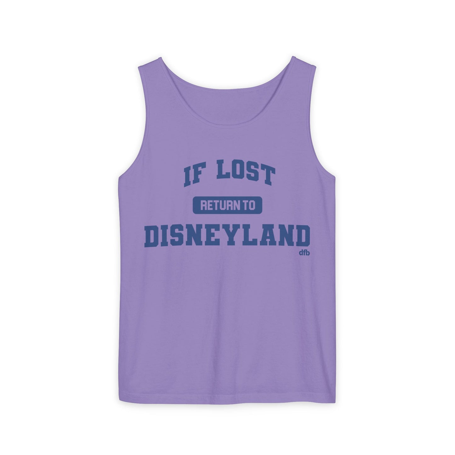 If Lost, Return to the Parks - Unisex Garment-Dyed Tank Top