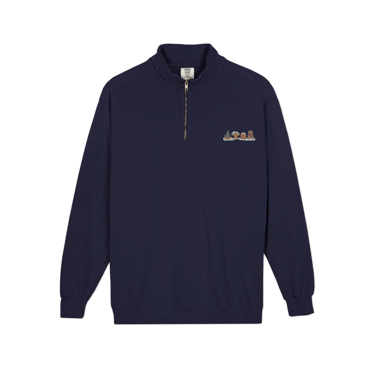 Gingerbread Park Icons - Unisex Adult Quarter-Zip Sweatshirt
