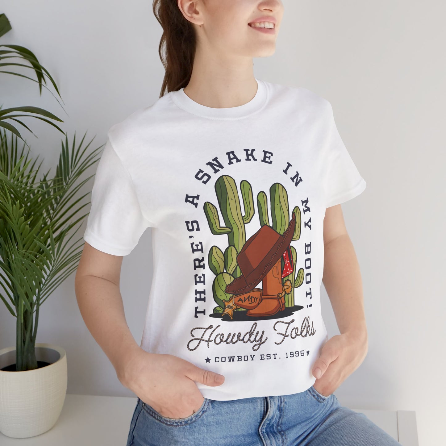 Howdy Folks - Adult Tee Shirt