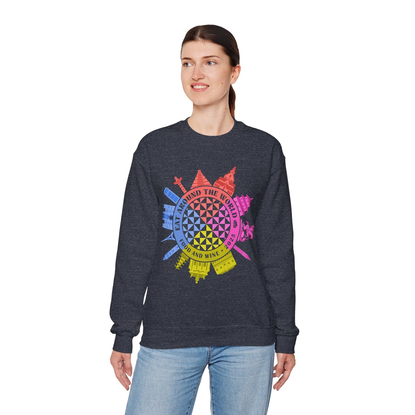 LIMITED EDITION Food & Wine Compass - Adult Crewneck Sweatshirt