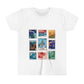 Magic Kingdom Vintage Stamps - Youth Short Sleeve Tee Shirt