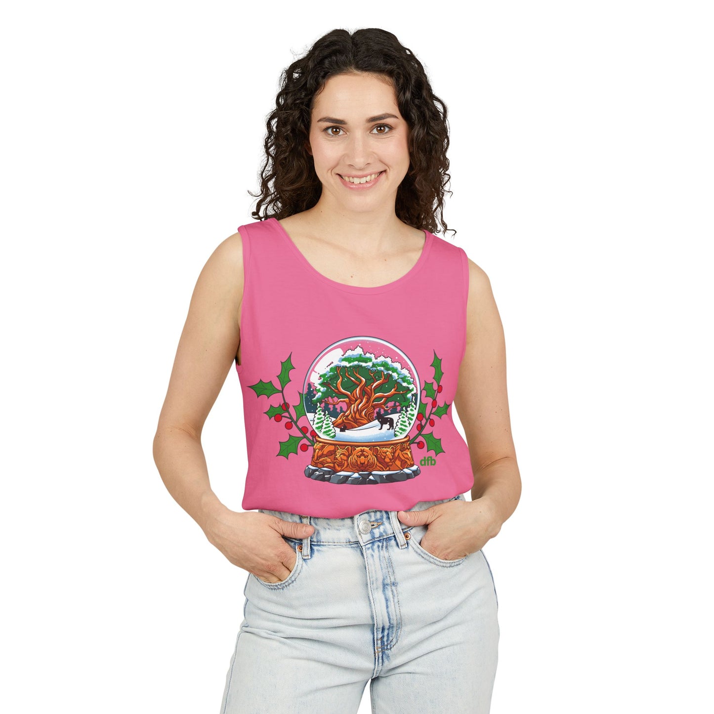 Animal Kingdom Snowglobes - Unisex Garment-Dyed Tank Top