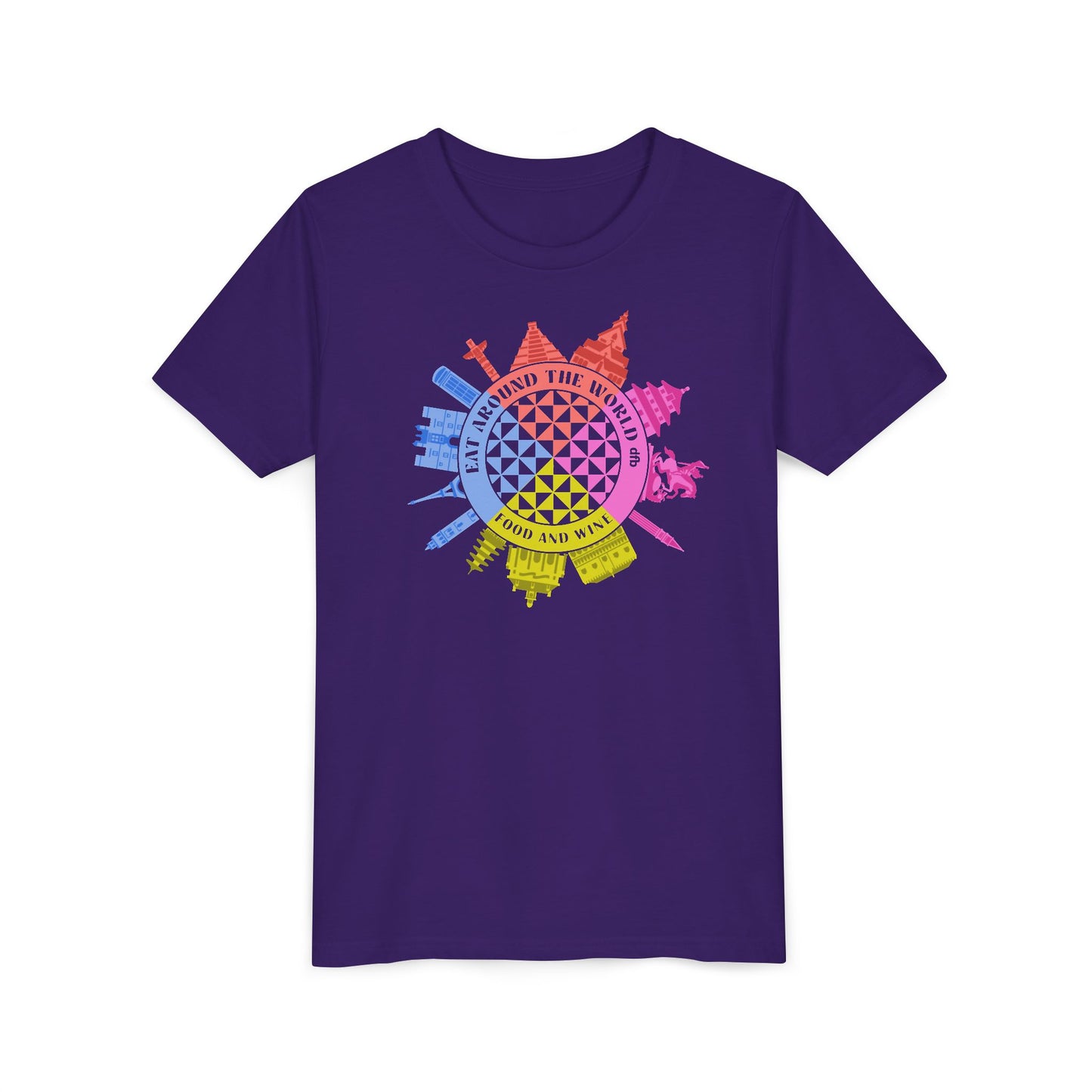 LIMITED EDITION Food & Wine Compass -  Kid's Short Sleeve Tee Shirt